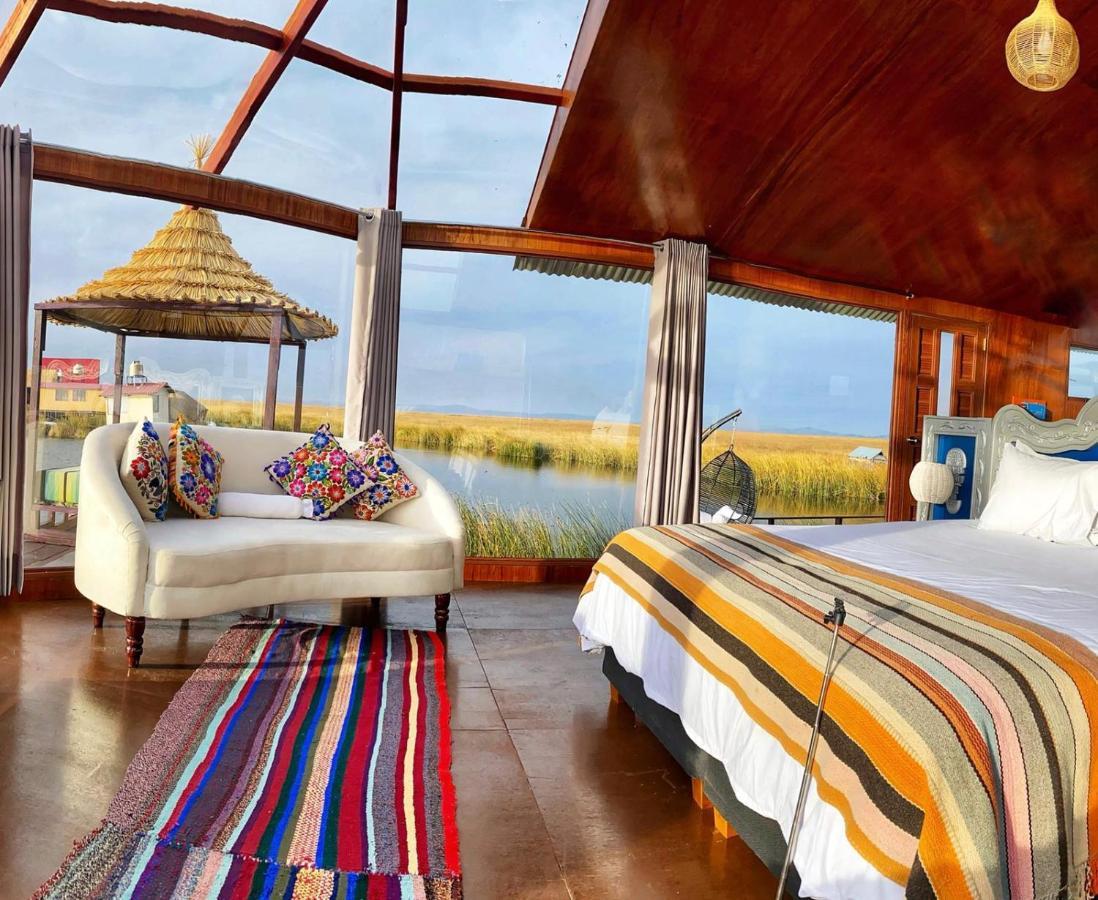 Uros Kay Pacha Lodge Puno Eksteriør billede