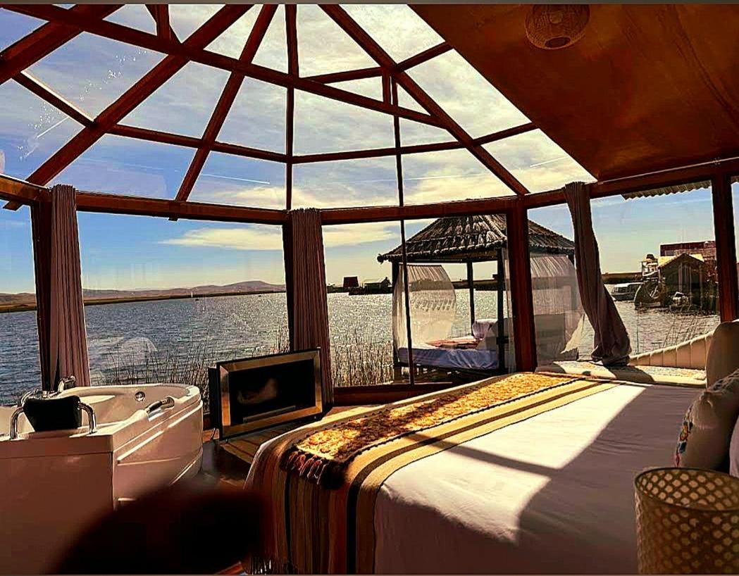 Uros Kay Pacha Lodge Puno Eksteriør billede